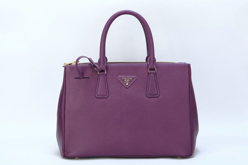 2014 Prada saffiano calfskin 33cm tote BN2274 purple